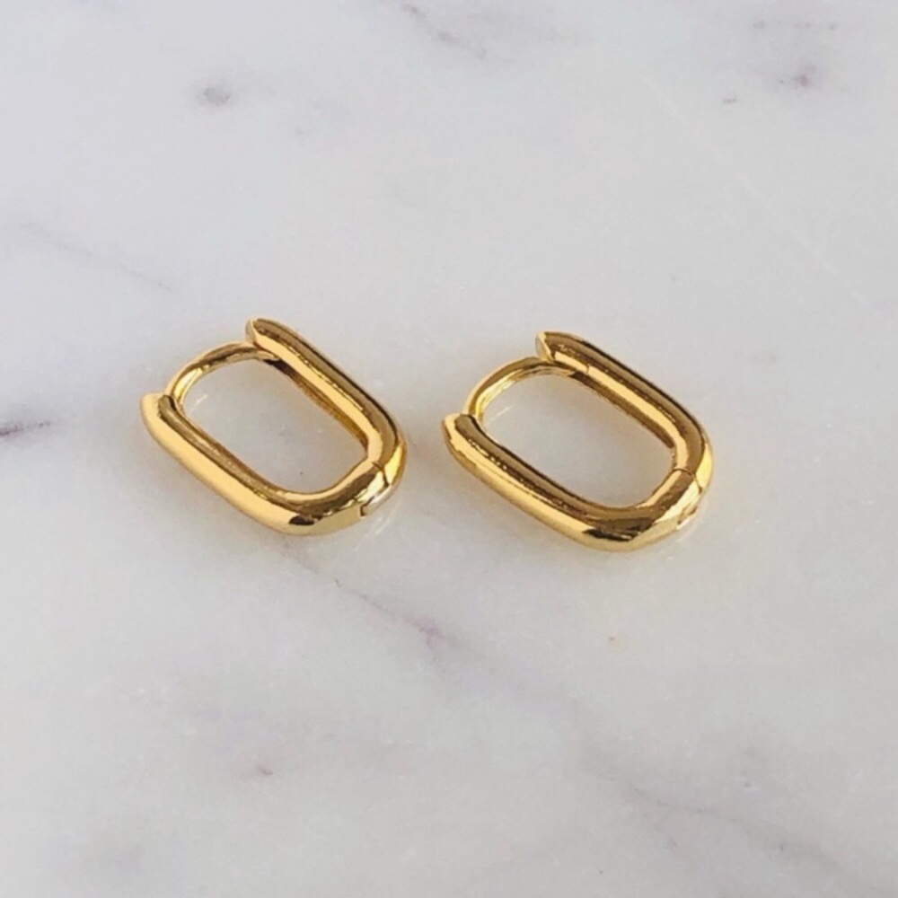Gold Huggie Earrings